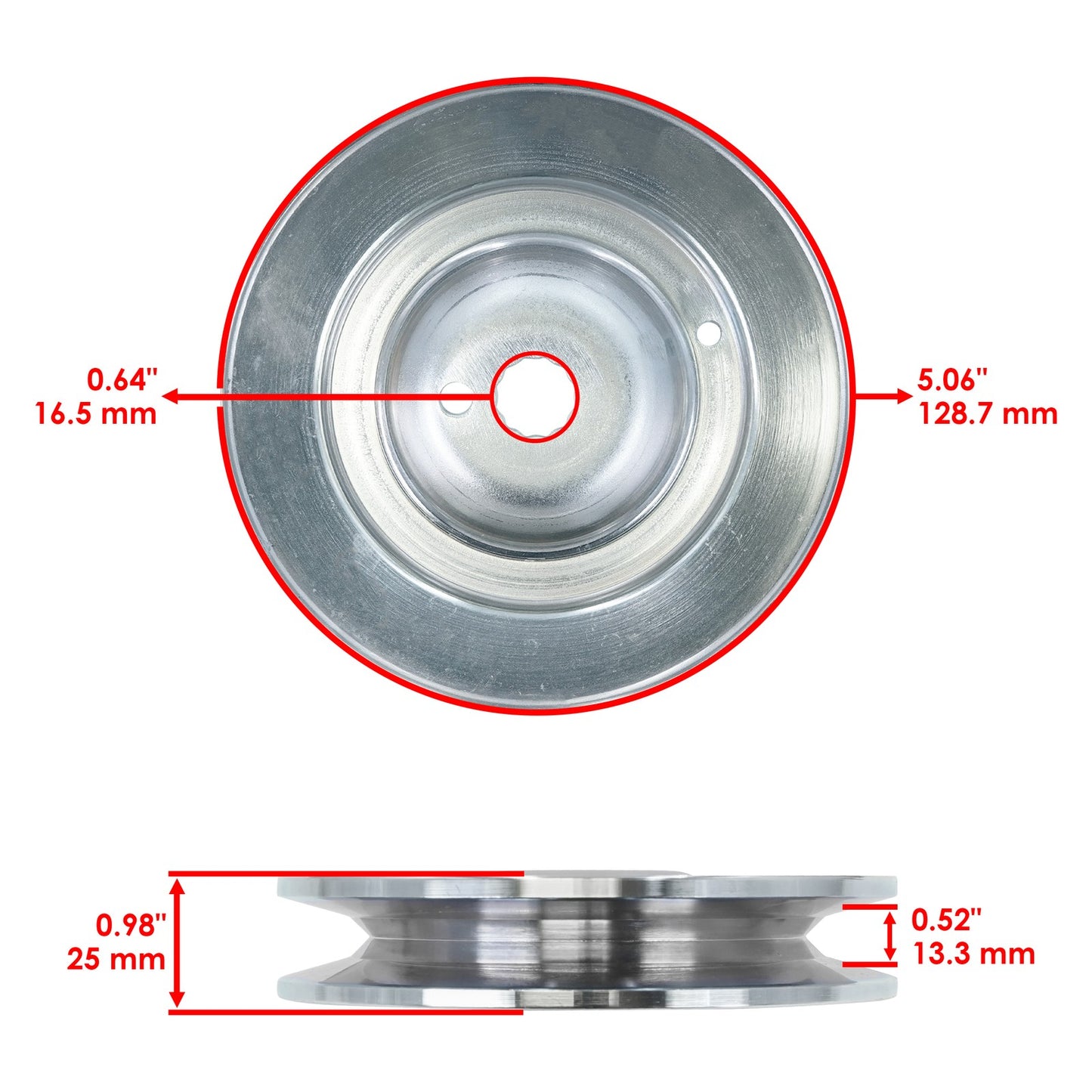 Deck Spindle Pulley 46 Inch Replacement for Murray CLT20460 (2000–2010)