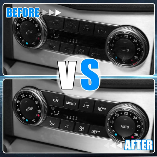 AC Button Stickers for Mercedes-Benz C300 (2008-2014)