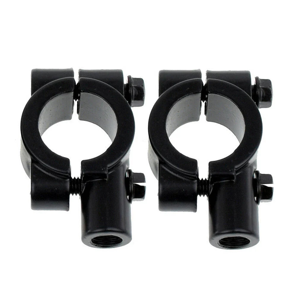 22MM M8 Black Motorcycle Handlebar Mirror Mount Clamp