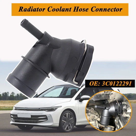Coolant Hose Radiator Flange Connector Replacement for VW Golf MK5 (2004–2009)