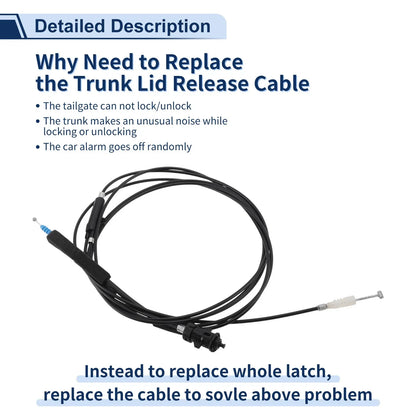 Trunk Lid Release Cable for Honda Accord (1998-2002)