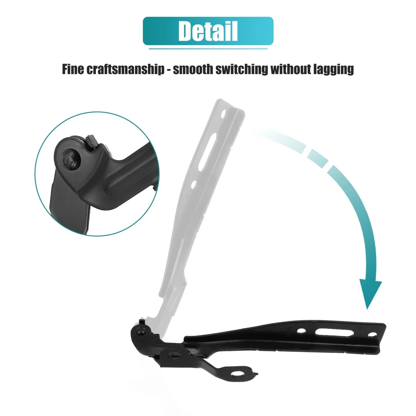 Hood Hinge 2 x Black for Honda (60120T2AA00ZZ) (2016-2023)