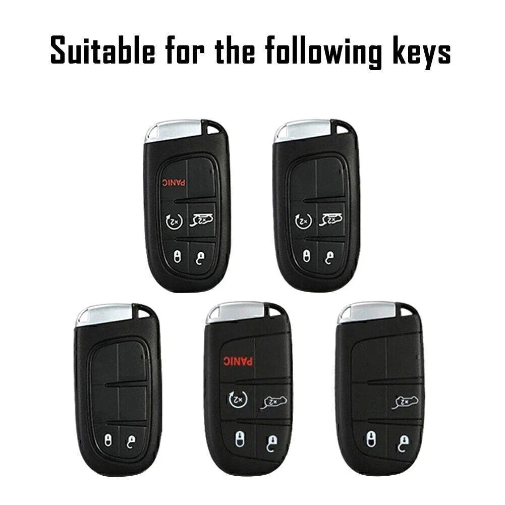 Key Fob Case Cover for Jeep Dodge Journey Charger Carbon Fiber