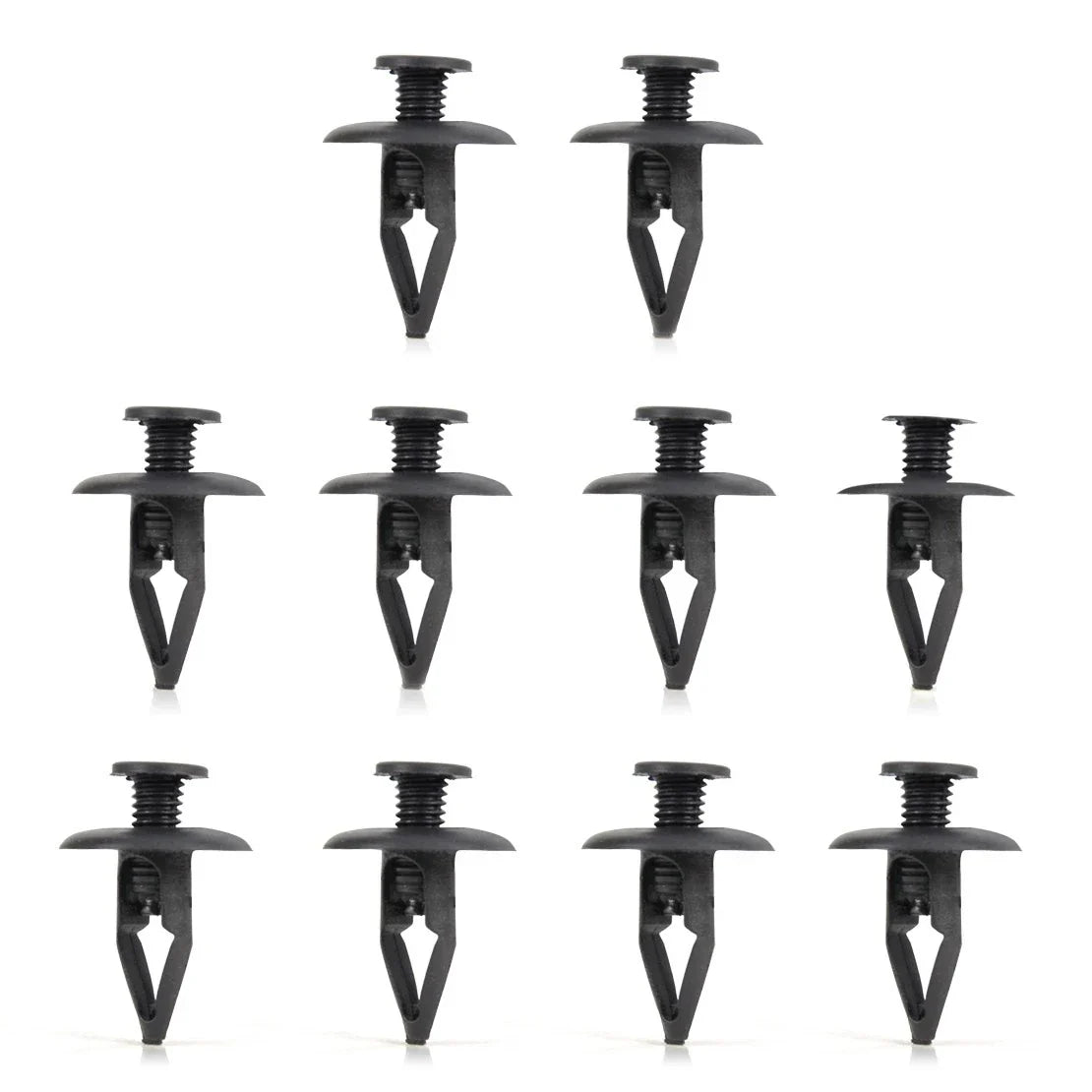 30 x Black Nylon Fastener Rivets for Mazda Kia Ford Fender Clips