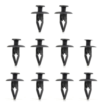 30 x Black Nylon Fastener Rivets for Mazda Kia Ford Fender Clips