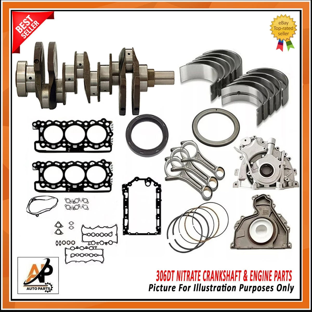 Crankshaft Rebuild Kit Heavy Duty for Land Rover Range Rover 3.0 (1984–1995)