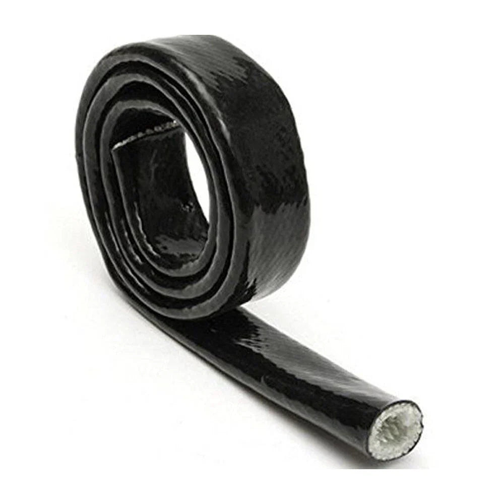 Black Anti-Flame Sleeve Heat Shield Hose ID-10MM for 6AN Oil Fuel Lines