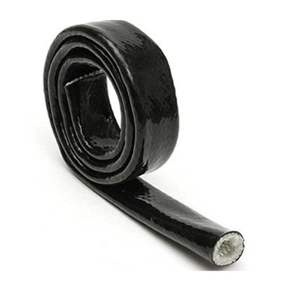 Black Anti-Flame Sleeve Heat Shield Hose ID-10MM for 6AN Oil Fuel Lines