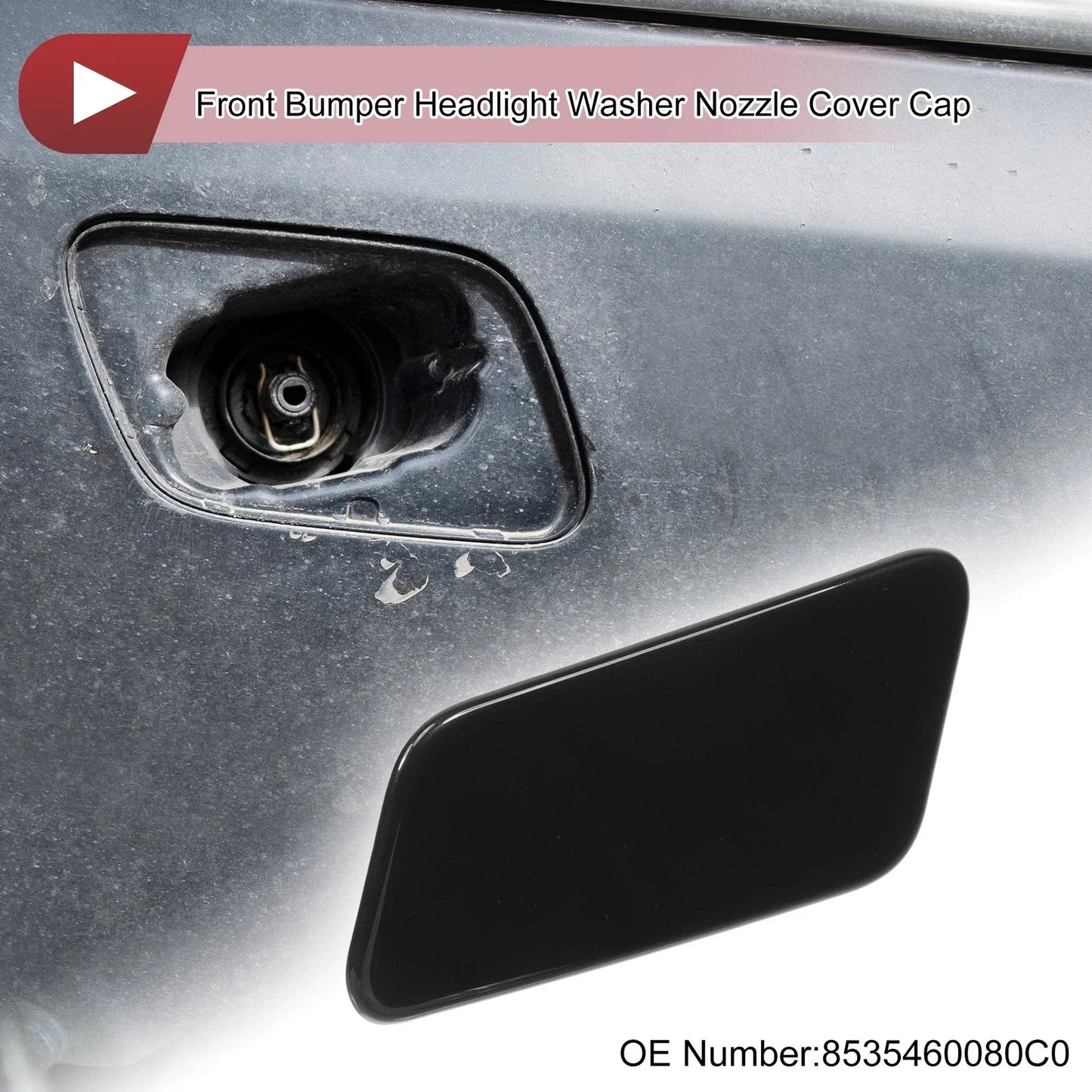 Front Left Washer Nozzle Cover for Lexus LX570 (2016-2021) - Black 1 x Cap