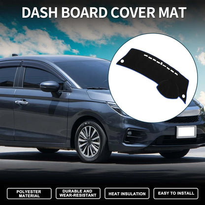Dashboard Cover Mat for Honda City Grace 2008-2013 Sun Protector Pad Black Blue