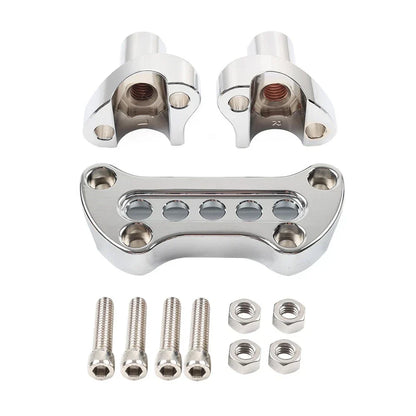 2" Straight Handlebar Riser & Top Clamp for Harley Dyna Touring Road Glide (2006-2023)