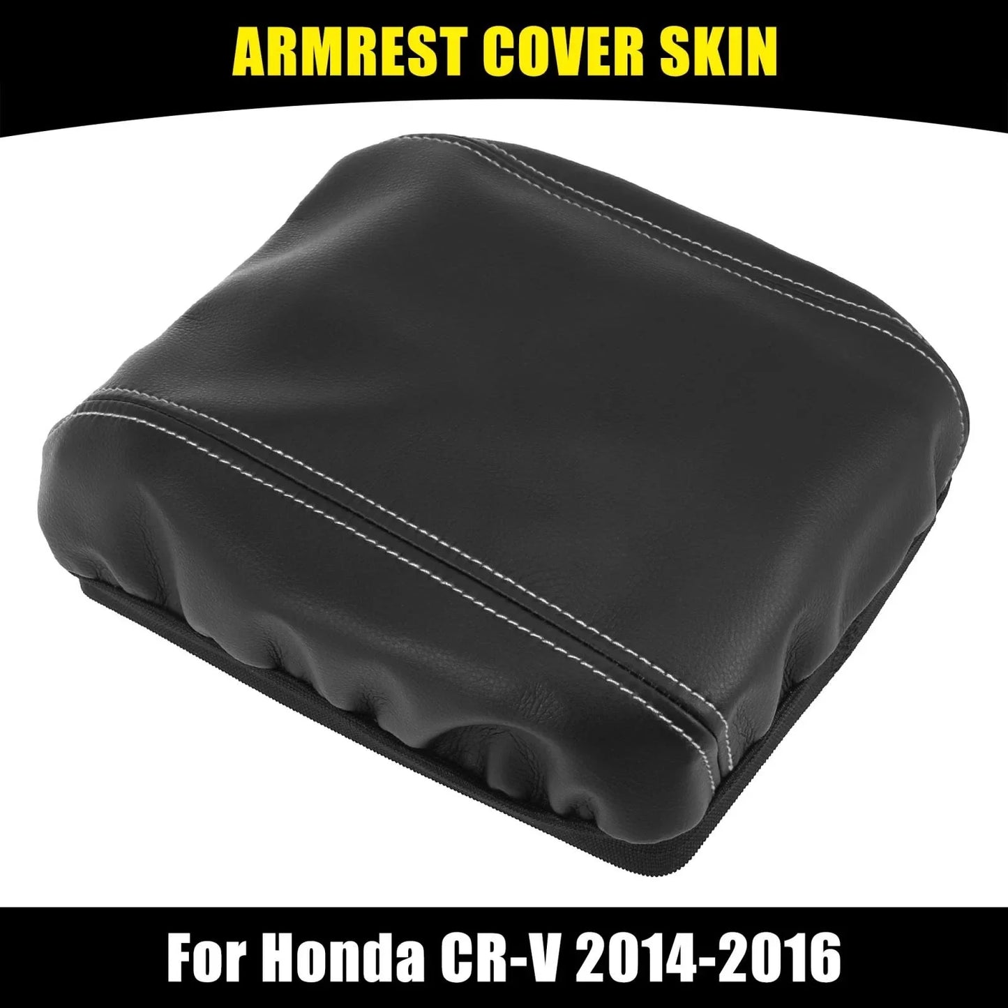 Car Center Console Lid Armrest Cover for Honda CR-V (2014-2016) Black