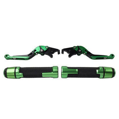 Folding Extendable Brake Clutch Levers & Handlebar Grips for Suzuki GSXR150