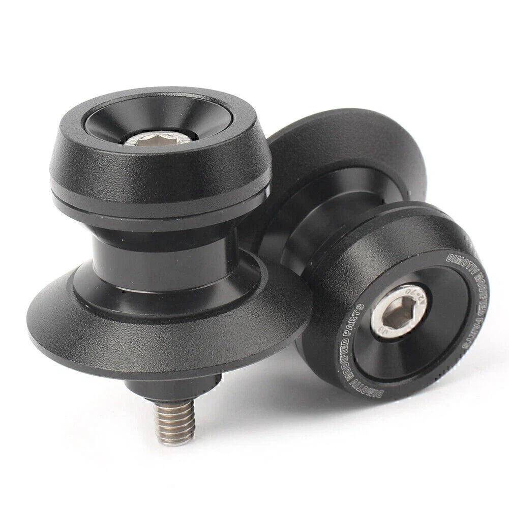6mm Black Swing Arm Spool Slider for Yamaha YZF R1 R3 R6 MT-09 MT-10