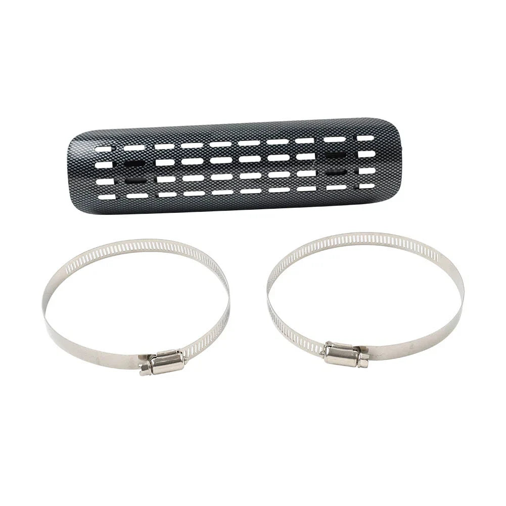 Curved Exhaust Muffler Pipe Heat Shield Cover for Motorcycle