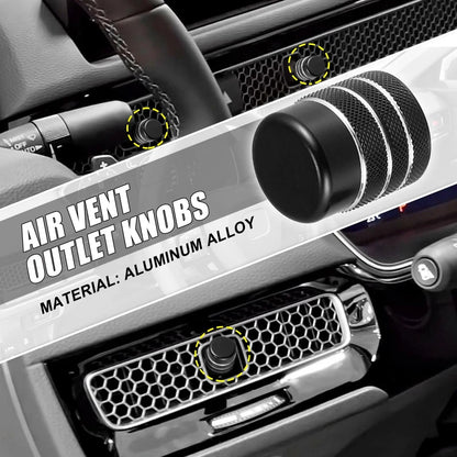 4 x Aluminum Alloy Black Air Vent Outlet Knob Covers for Honda Civic (2016-2021)