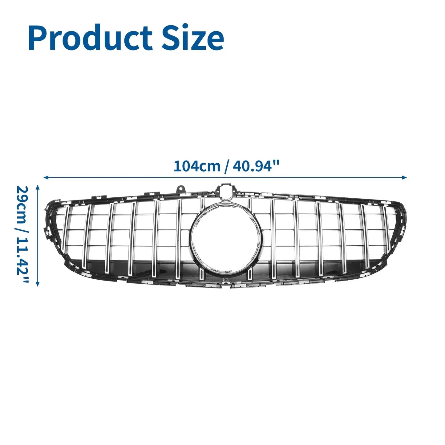 Front Upper Bumper Grille for Mercedes-Benz CLS400 (2015-2018)