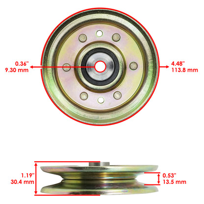 48" Deck V-Idler Pulley Replacement for Husqvarna Jonsered Dixon (1988–2015)