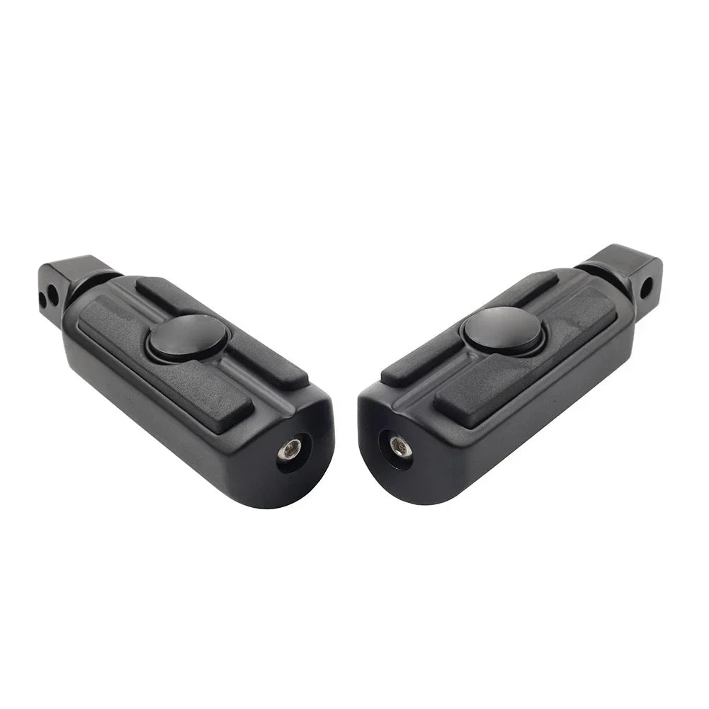 Rear Passenger Foot Pegs for Harley Softail Deluxe Fat Bob (2018-2023) Black