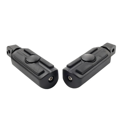 Rear Passenger Foot Pegs for Harley Softail Deluxe Fat Bob (2018-2023) Black