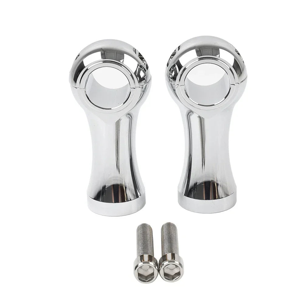 4" Handlebar Riser Clamp Mount for Harley Dyna Softail