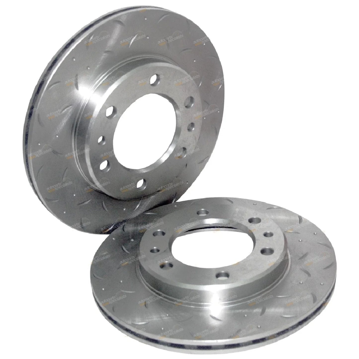 Front Slotted + Drilled Disc Brake Rotors for Landcruiser FJ60 FJ62 HJ60 HJ61