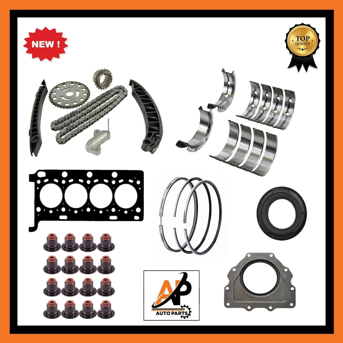 Head Gasket + Engine Rebuild Kit for Opel 1.6 DCI AWD R9M (2010–2017)