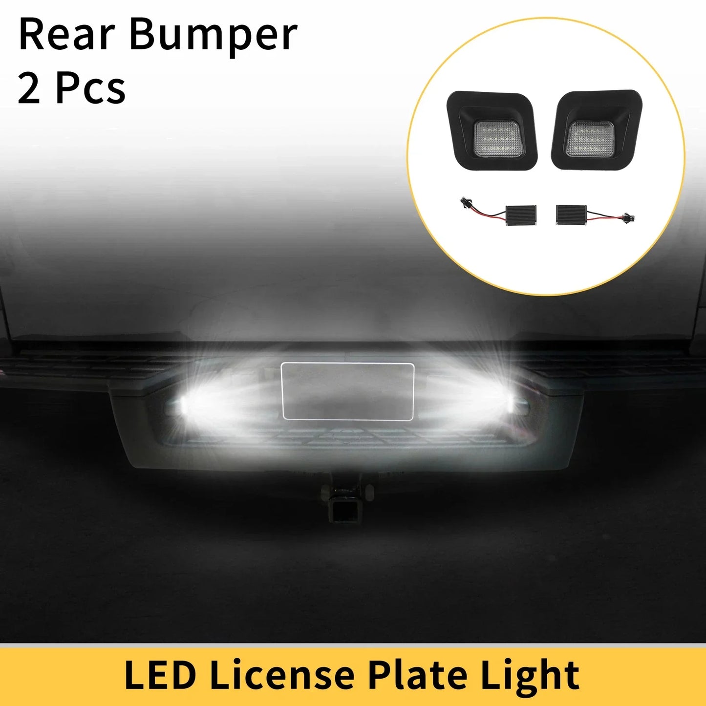 2 x License Plate Lights for Dodge Ram 1500 2500 3500 Clear Lens