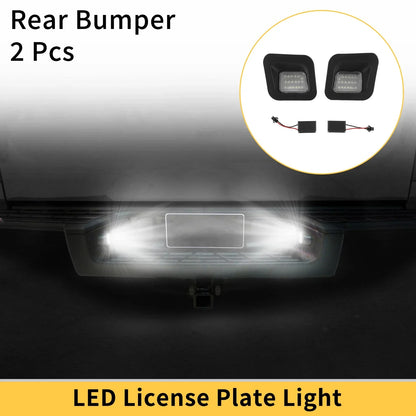 2 x License Plate Lights for Dodge Ram 1500 2500 3500 Clear Lens