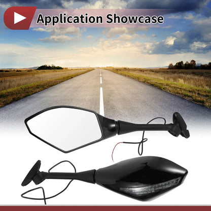 Set of 2 Motorcycle Rear View Mirrors for Honda CBR600RR (2003-2014)