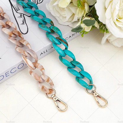 Resin Purse Chain Handle Acrylic Bag Strap for Clutches
