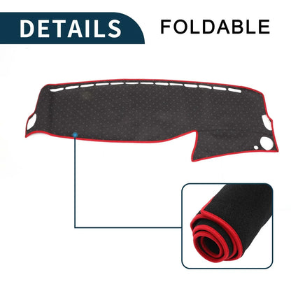 Dashboard Cover Mat for Mercedes Benz S Class W222 2014-2020 Black Red