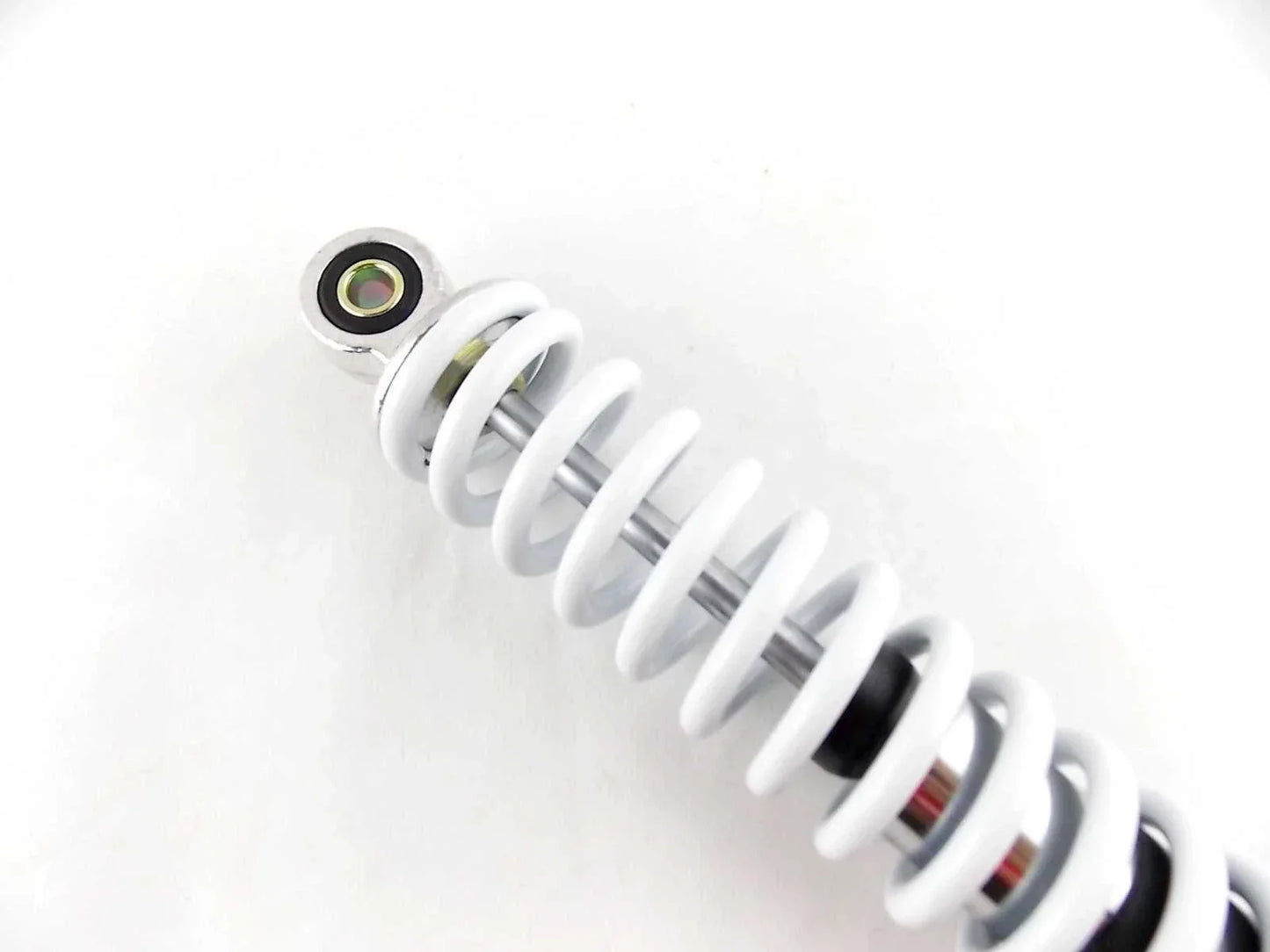 400mm White/Chrome Rear Shock Absorbers for Suzuki DR400
