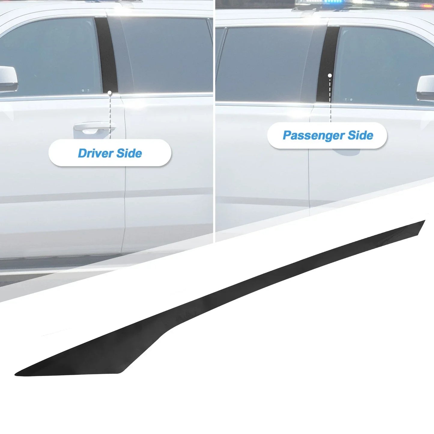 6 Pcs Windshield B Pillar Trim for Honda Accord (2018-2022) Bright Black