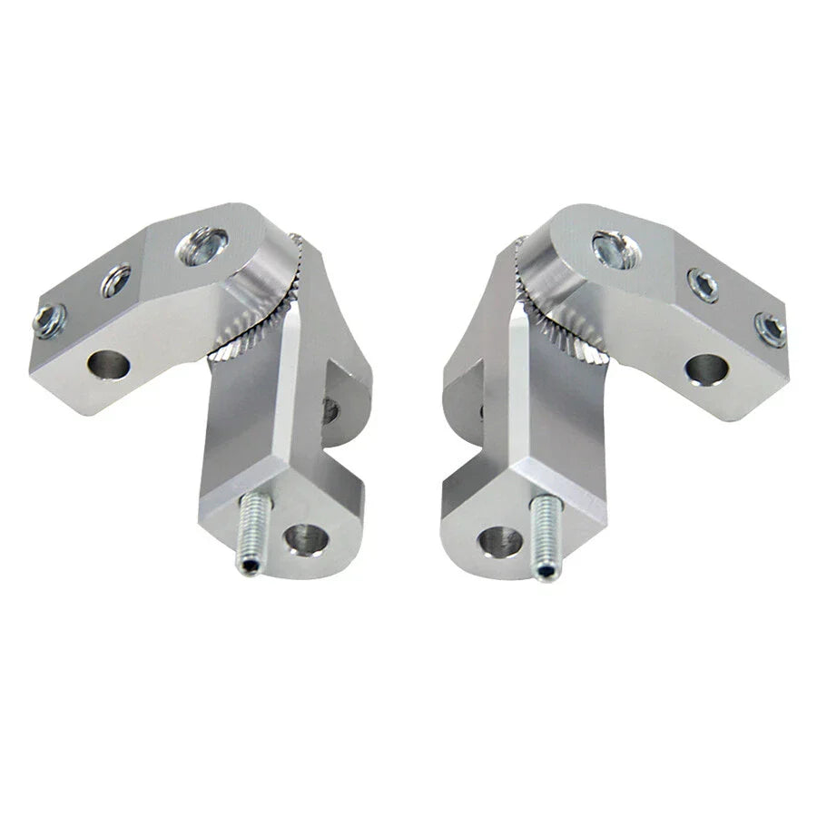 Silver Aluminum CNC Motorcycle Foot Pegs
