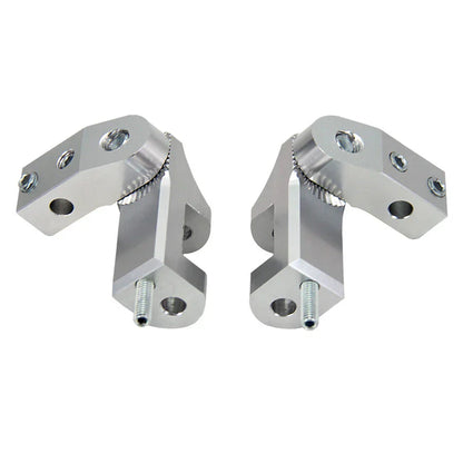 Silver Aluminum CNC Motorcycle Foot Pegs
