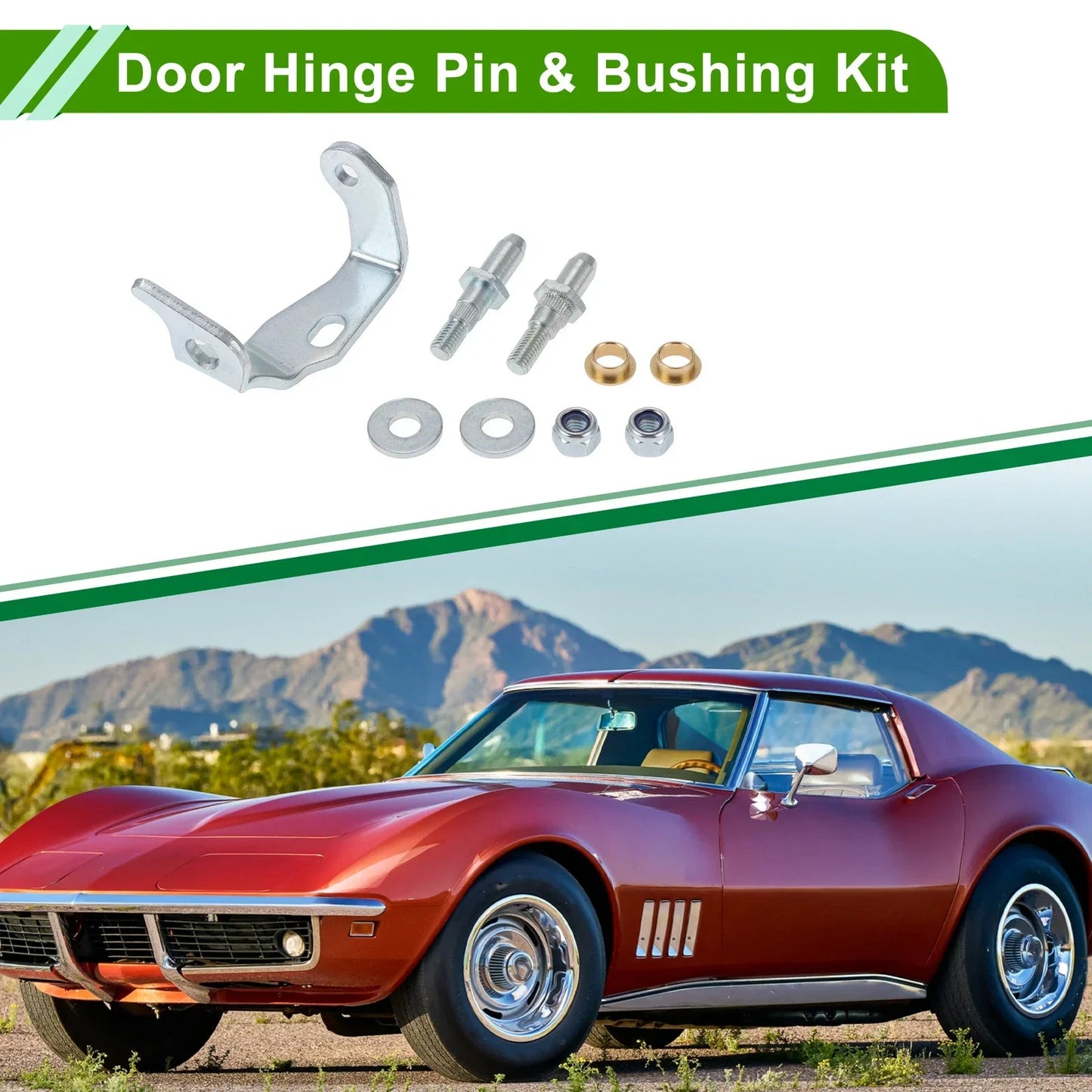 Door Hinge Pin & Bushing Kit for Cadillac Escalade & Chevrolet (2002-2023)
