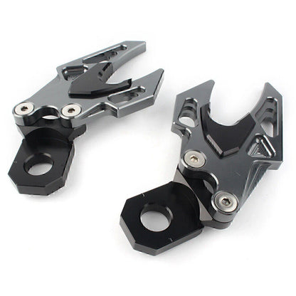 Grey CNC Rear Fork Chain Adjuster for Honda CB650F (2014-2018)