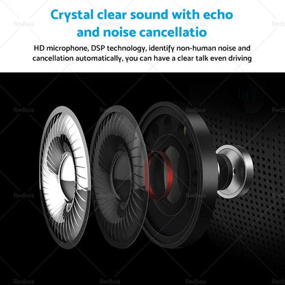 Bluetooth Handsfree Speaker Phone Clip for Black Car Sun Visor