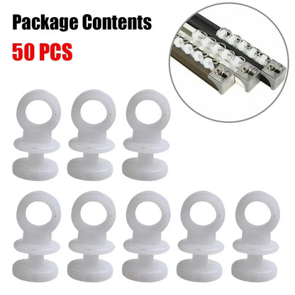 50PCS Curtain Track Hooks Runner for Camper Van MOTORHOME Caravan Boat