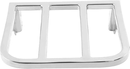 Chrome Sissy Bar Backrest Luggage Rack for Harley Sportster XL, Dyna, Softail