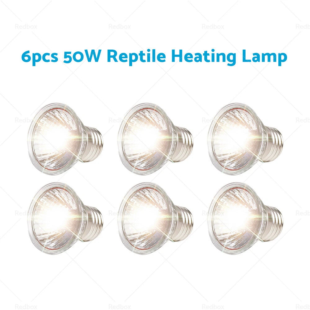 6 x UVA+UVB Heat Emitter Bulbs for Chicken Pet Reptile Heating Lamp