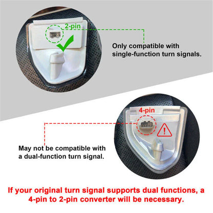 LED Side Mirror Turn Signal Lights for Dodge Ram 1500 2500 3500 4500 5500 (2002-2023)