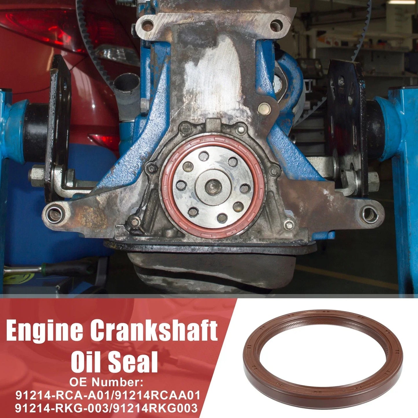 2 x Engine Crankshaft Oil Seals for Honda Pilot (2005-2012)