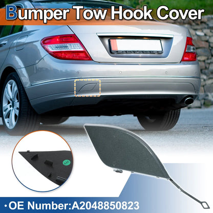 Rear Tow Hook Cover for Mercedes-Benz C-Class W204 (2007-2014) Grey