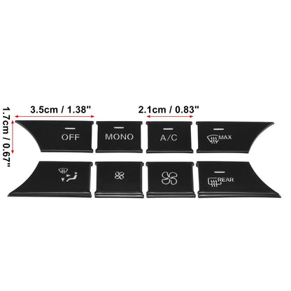 AC Button Stickers for Mercedes-Benz C300 (2008-2014)