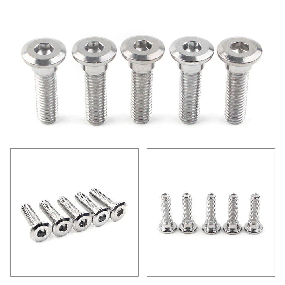 5 x M8x30mm Steel Bolts Hex Socket Disc Brake Rotor Screws Fasteners