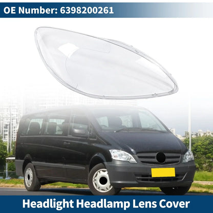 Car Front Right Headlight Lens Cover for Mercedes-Benz Viano (2003-2014)