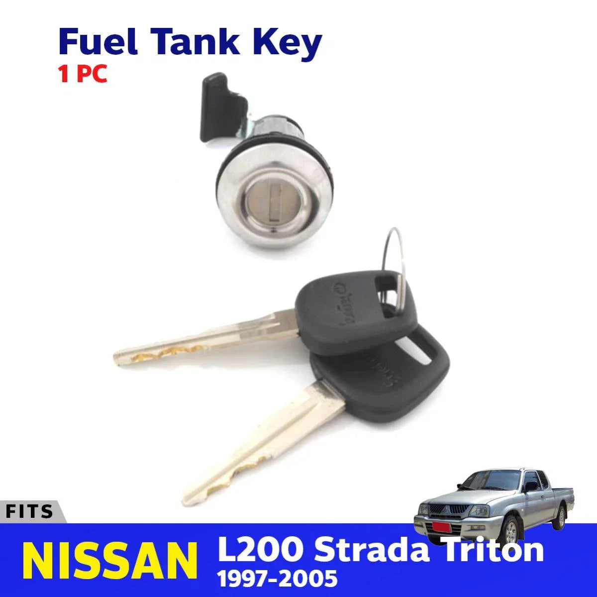 Ignition Oil Fuel Lid Lock Key Fits Mitsubishi L200 Strada Triton MK 1997-05 D09