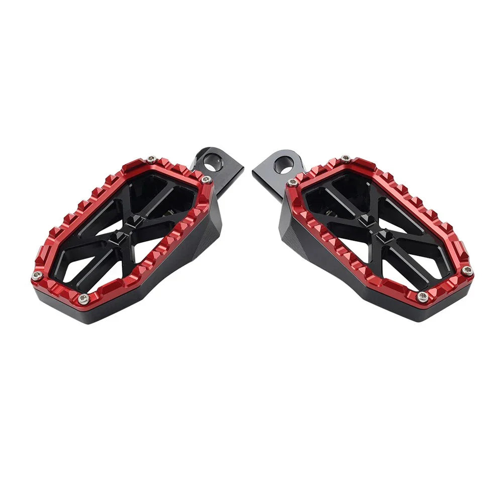 Rear Foot Pegs for Harley Electra Glide Classic Black/Red